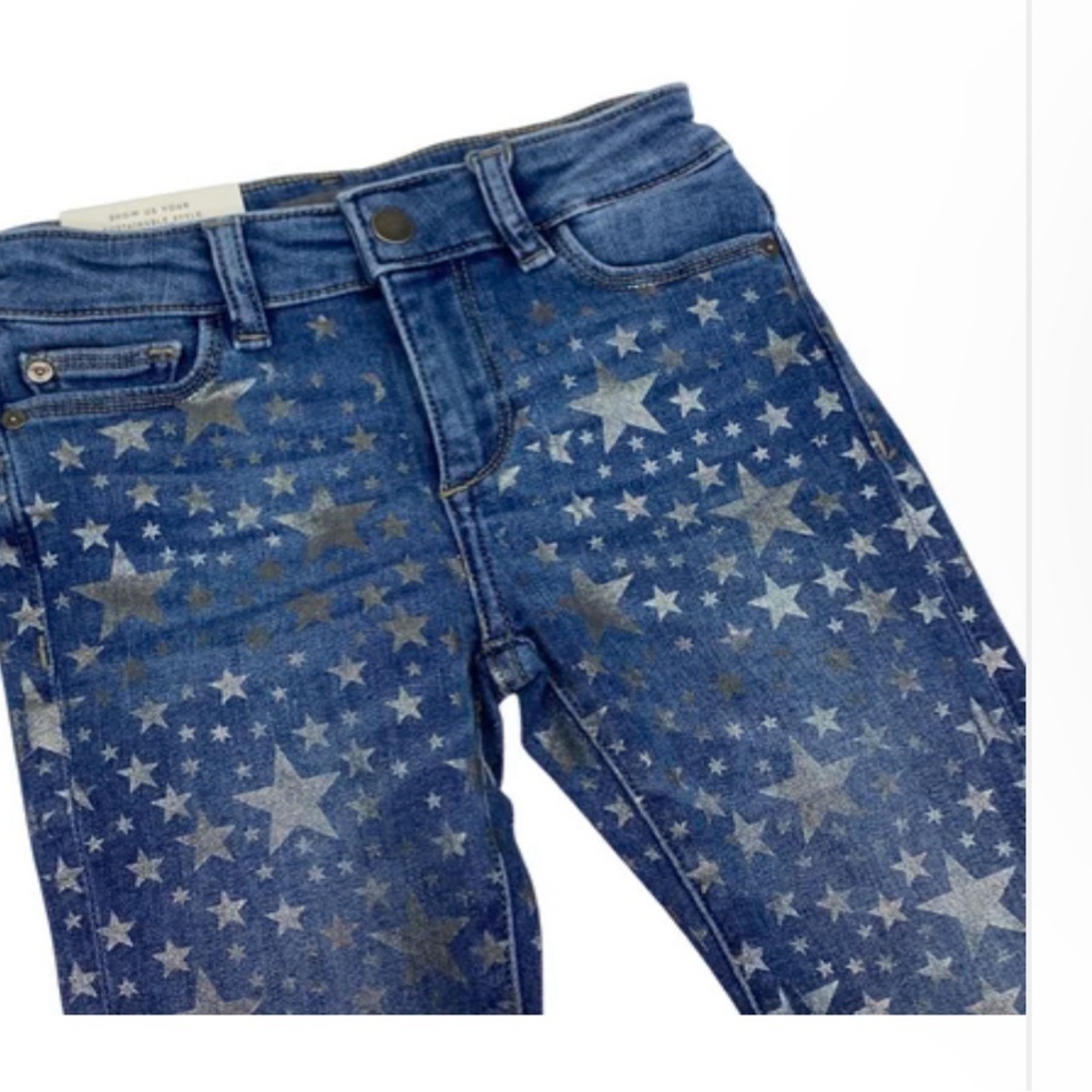 DL1961 Kids Blue Jeans with Silver Stars
